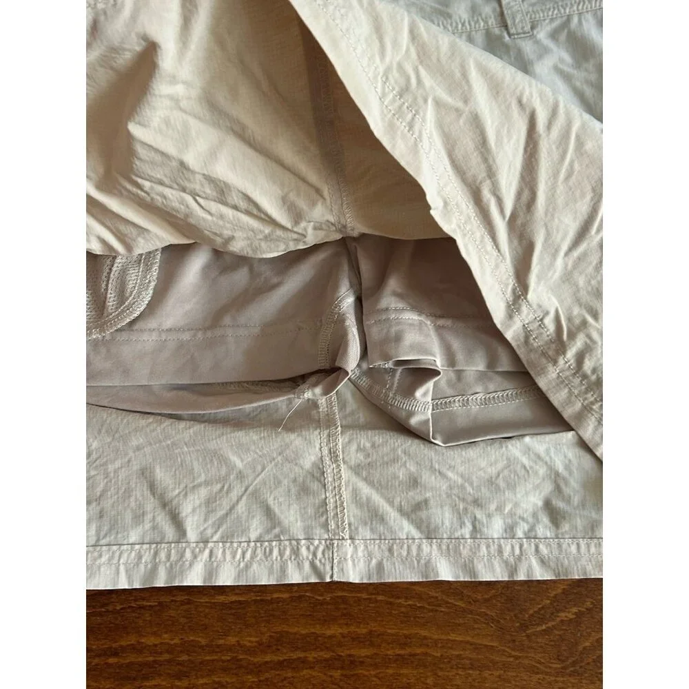 Columbia Omni-Shade Skort/Skirt with Shorts - Stretch +‎ Pockets Beige Size 10